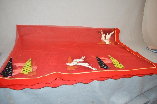 Handmade Christmas table runner
