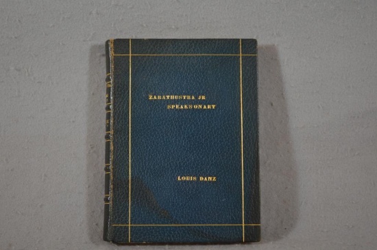 Zarathustra Jr. Speaks On Art By Louis Danz ...1934