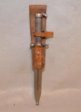 Swiss Army Non-Commissioned Officer Bayonet w/ Sheath & Leather Frog