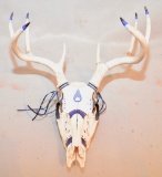 Native American Decorative White Tail Deer Skull