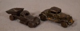 Cast Iron Dump Truck & Roadster w/ Removable Chasis