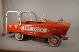 Vintage Murray Childrens Ride In Pedal Fire Truck Eng. Co. 1