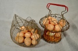 Wire Frame decorative egg baskets