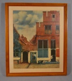 Framed Print by Unknown Artist Depicting German Village