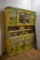 Vintage Hand Painted Hutch In American Folk Art Style