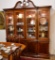 Drexel Heirloom Illuminated China Cabinet, Glass Shelves