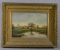 Oil on Canvas, Landscape w/ Bog & Single Figure. Appears to be signed John W. Wilmenoth