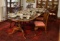 Drexel Heirloom Walnut Dining Table w/ 8 Chairs (2) Captains Chairs