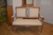 Maple Love Seat, on Casters and Matching Dining Chair