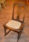 Walnut Rocking Chair w/ Caned Wicker Seat