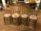 (4) Oak Bentwood Chairs w/ Upholstered Seats