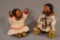 2 C. Alan Johnson Figurines, 1989, AD454, Christopher, 4 3/4