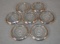 (7)Sterling Silver & Glass Coasters