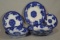 10 Flow Blue China Items