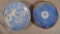 2 Japanese Blue Transferware Plates, Early 20th Century. Plate w/ Birds is 12