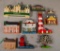 9 Assorted Shelia's Collectibles, Incl: North Carolina, Virginia - Largest is Biltmore House, 9 1/2