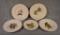 5 Meakin, England Bird Plate,s Larger are 11
