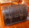 Leather and Wood Reproduction Doctors Bag
