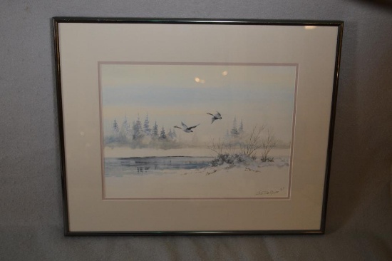 Clarence Basil -aka "Cuts The Rope"(American 1935-2000). Original Water Color Painting Depicting