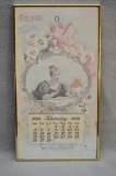 Reproduction Feb 1899 Calendar