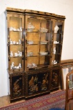 Drexel Heritage Et Cetera Oriental Illuminated China Cabinet w/Glass Shelves and Doors