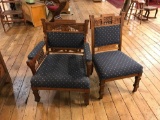 (2) Imperial Style Upholstered Chairs