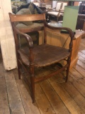 Oak Hotel Dining Room Chair from Pasadena Ca. W/ Cane Seats
