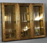 Gilded Mirrored Display Box With Doors