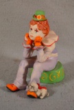 Cybis Figurine - Pensive Clown - 6 1/2