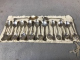 (20) Assorted Souvenir & Collectable Sterling Silver Spoons