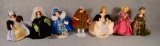 7 Peggy Nisbet Dolls - Henry the 8th & 6 Wives, Made in England
