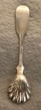 English Silver Plated Shell Spoon