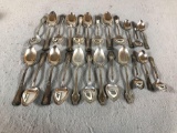 24-Pc Silver Plated (6) which are sterling Hallmark Flatware Pat. 1919