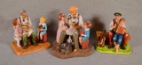 3 Norman Rockwell Collector Figural Groups - Incl: Music Lesson & 2 versions of The Toy Maker