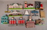 13 Assorted Shelia's Collectibles, Incl: Virginia, Massachusetts & New Jersey