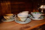 (4)Tea Cups w/ Saucers