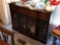 Mahogany Glass Front Side Board