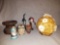 (1) Ceramic Hand Painted Bell (1) Ceramic Owl Bell (1) Miniature Western Germany Vase (1) Ceramic