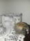 Glass Turtle Candle Holder & Ceramic Floral Dish