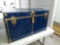 Blue tin trunk