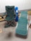 (2) camping chairs (1) lawn chair (1) ice chest