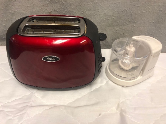 Oster 2 Slot Toaster and Proctor Silex Food Chopper