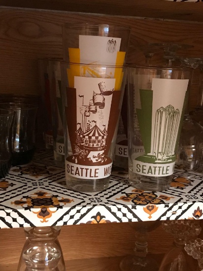1962 Seattle World's Fair Commemorative Glasses