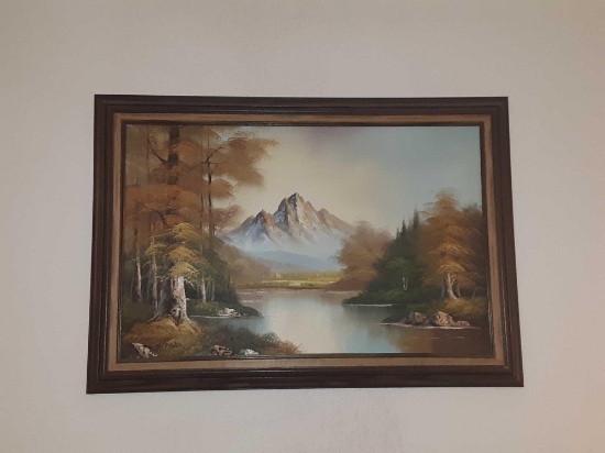 Framed Hand Painted Oil Painting By G. Fern
