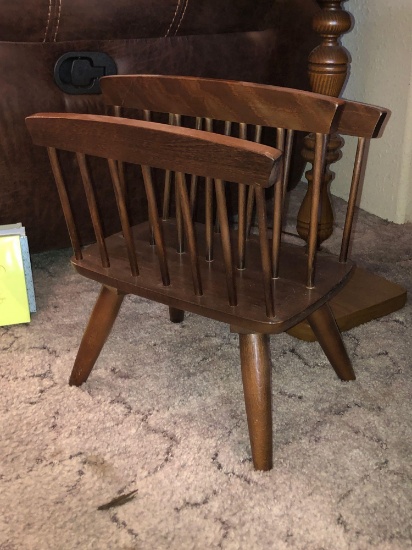 Walnut Magazine Rack