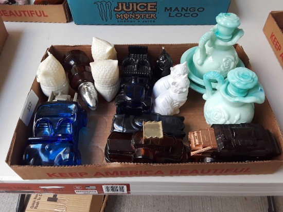 (16) assorted avon cologne and bath oils