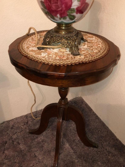 Walnut Lamp Table