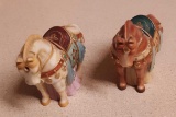 (1) Pair of Hand Painted Horse Salt and Pepper Shakers