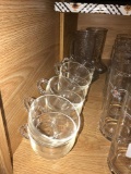 (8) Handled Glasses & (2) Cowboy Boot Cups