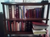 (2) Shelves of Books Including Partial Hall of Faith Series, Bibles, Bible Study Books, and Hymnals